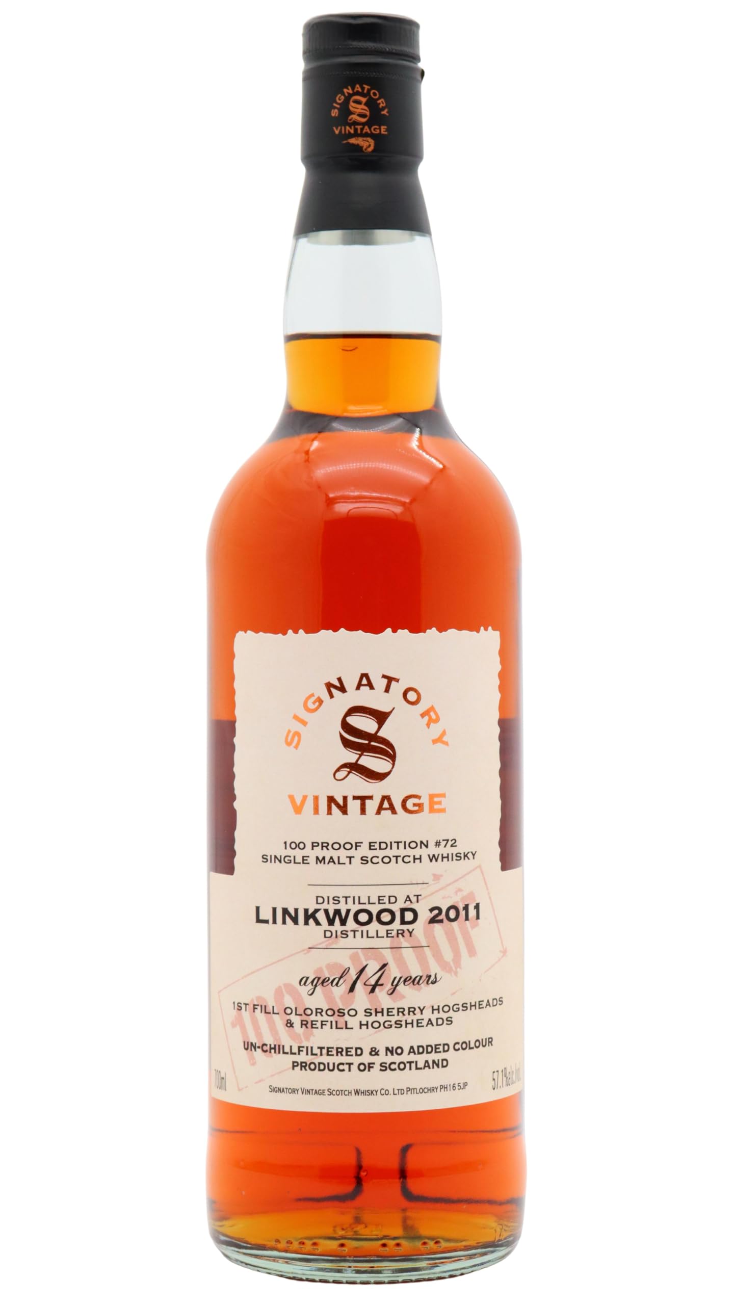 Linkwood - 14 year old Signatory Vintage 100 Proof Batch #72