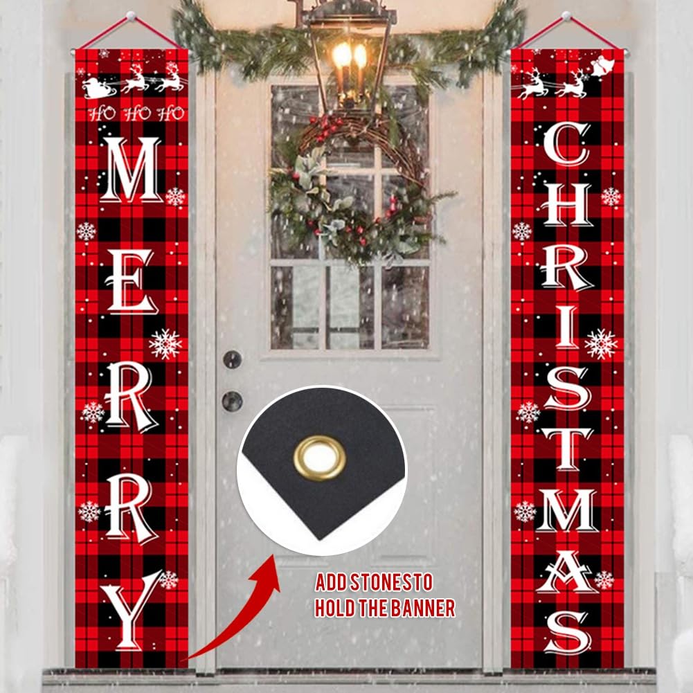 URMAGIC Lot De 2 Bannières De Noël Casse-noisette Avec