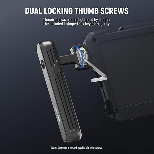 Miniatura 2 de NEEWER PA026 - Paquete de 2 manijas laterales giratoriasmango superior para equipos de filmación de aparejos de video para teléfonos inteligentes,