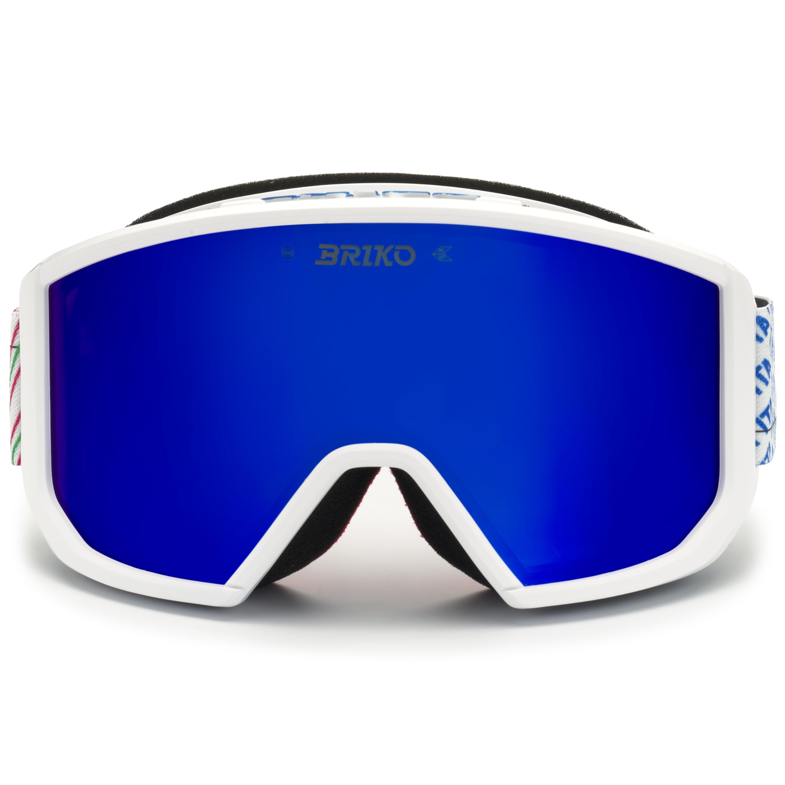 Briko Vulcano Mask Italia, Goggles Unisex-Adulto, White Science Blue-BM2, Taglia Unica