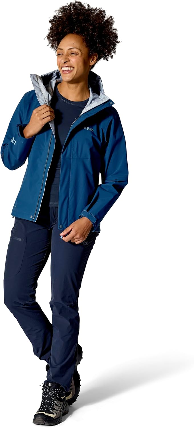 Rab Women's Firewall Jacket - Lightweight Waterproof Hooded Coat for Climbing & Hiking