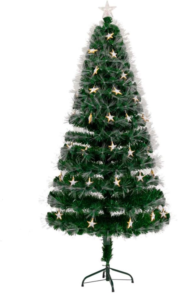 光ファイバー クリスマスツリー 人工的な 発光 松の木 現実的 エコ フレンドリー フィギュア 枝の先端 トウヒ 容易な組み立て 1cm 付き Led 式 スタンド 光 金属 3 9ft 卓抜