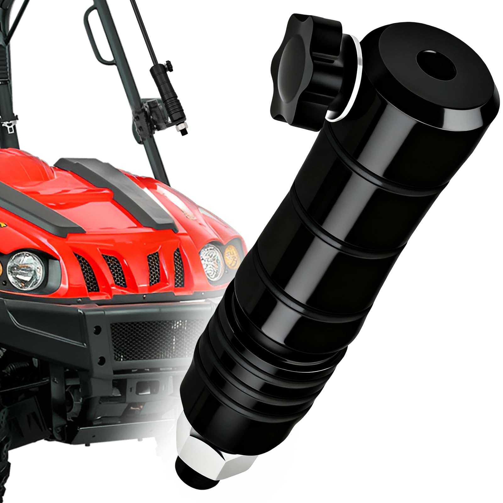 Quick Release Flag Pole Holder – Universal Heavy-Duty Whip Mount for 1/4" & 5/16" Flag Poles – Fits Cars SUVs Pickup Trucks RVs Boats Trailers Off-Road, Aluminum Flag Mount Base for Outdoor Sports