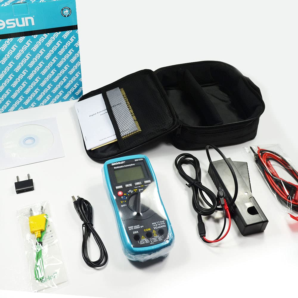 allsun Auto Multimeter - AC/DC Voltage, Current & More -7
