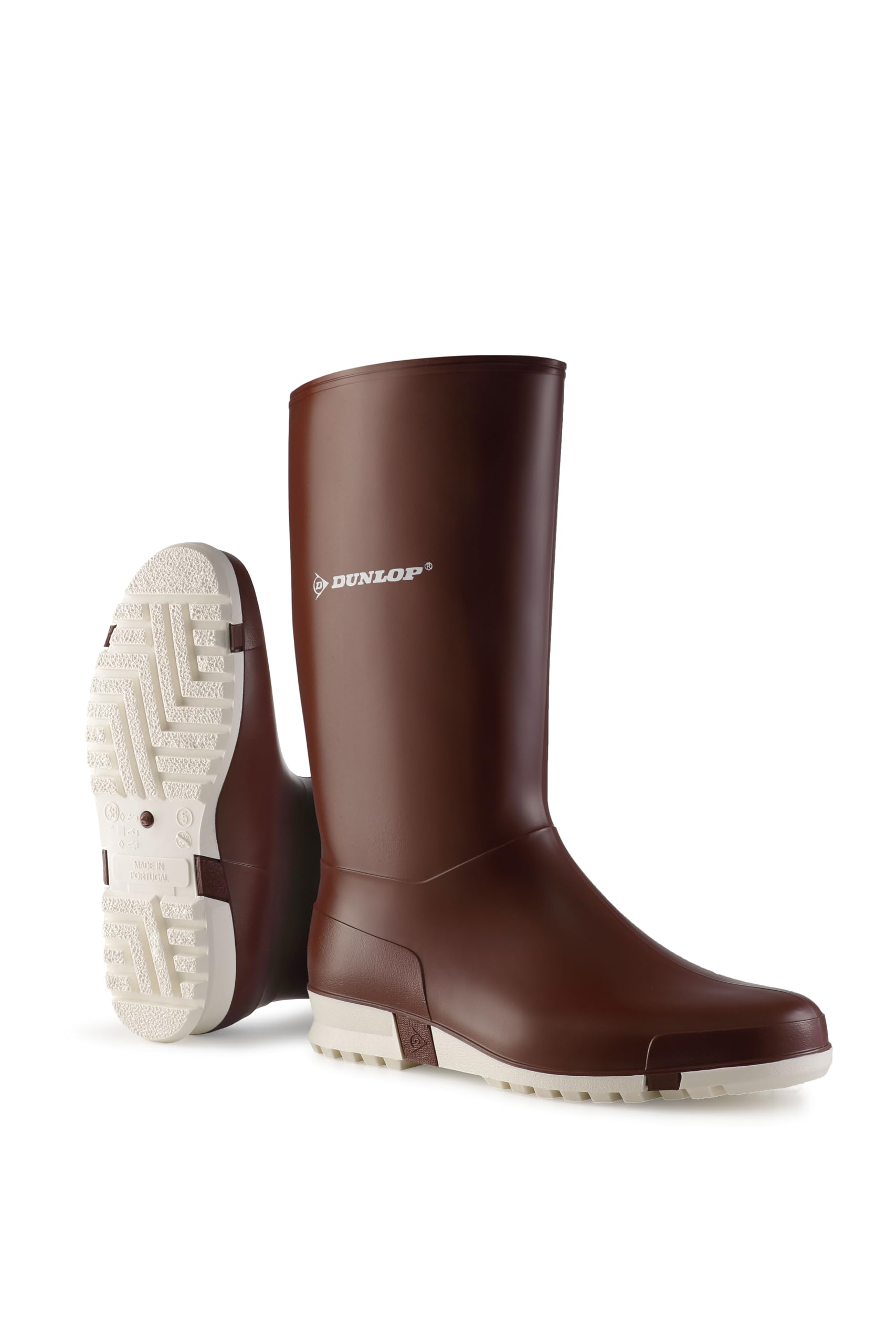 Dunlop Sport Wellington Boot Burgundy/White