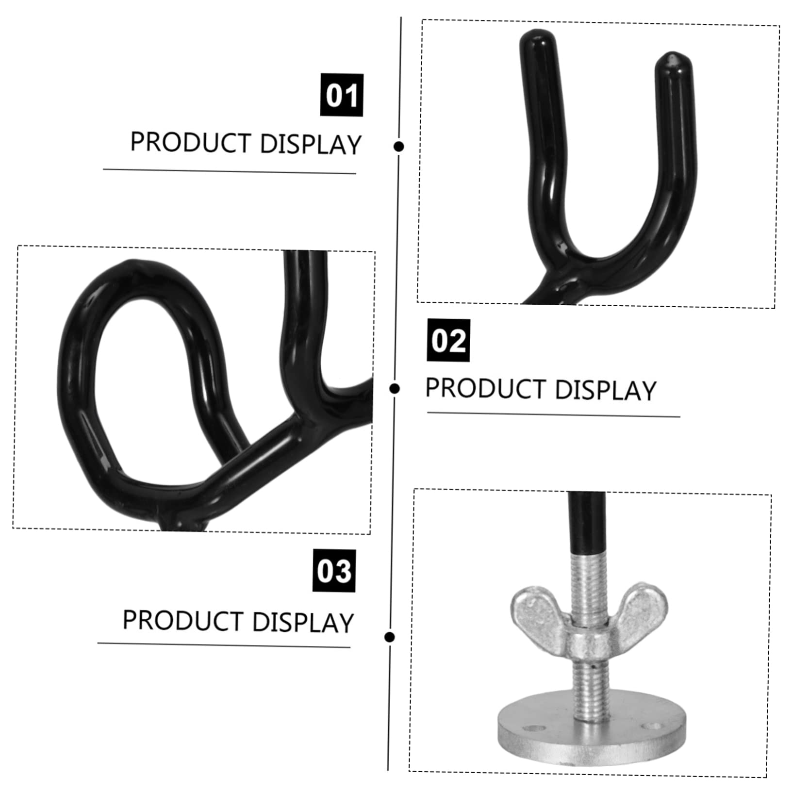 BESPORTBLE 2pièces Support De Canne Base De Montage pour Dérive Et Au Crapet Acier Inoxydable Lot