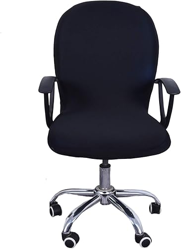 Chris.W Funda de silla de oficina para computadora, funda elástica extraíble para silla giratoria de oficina, fundas universales para silla