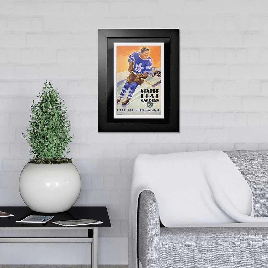 Sports Decor Mustang Products HHOF-PF1216-TOR-PC-03 Toronto Maple Leafs Program Cover - Maple Leaf Gardens Skate Away Goal