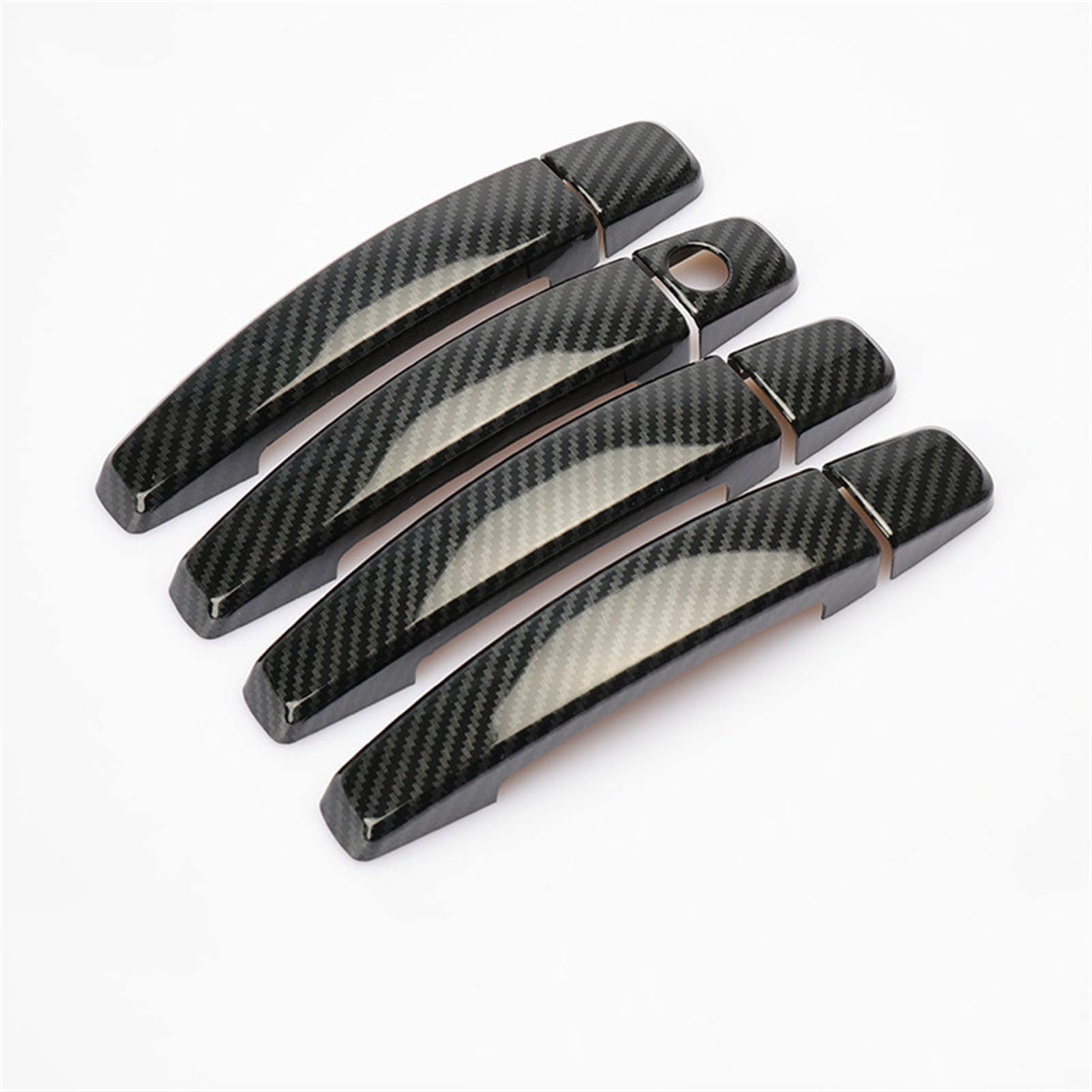 Rinkteea 2 Exterior Car Door Handle For Holden Malibu 01-2015 Chrome Carbon Fiber Car Door Handle Cover Trim Sticker Styling Accessories(2)