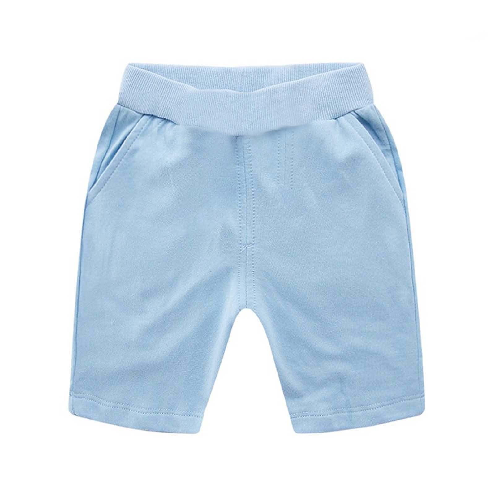 Unisex Kids Shorts High Waist Jogger with Pocket Toddler Boys Girls Summer  Sweat Pants School Sports Activities Shorts