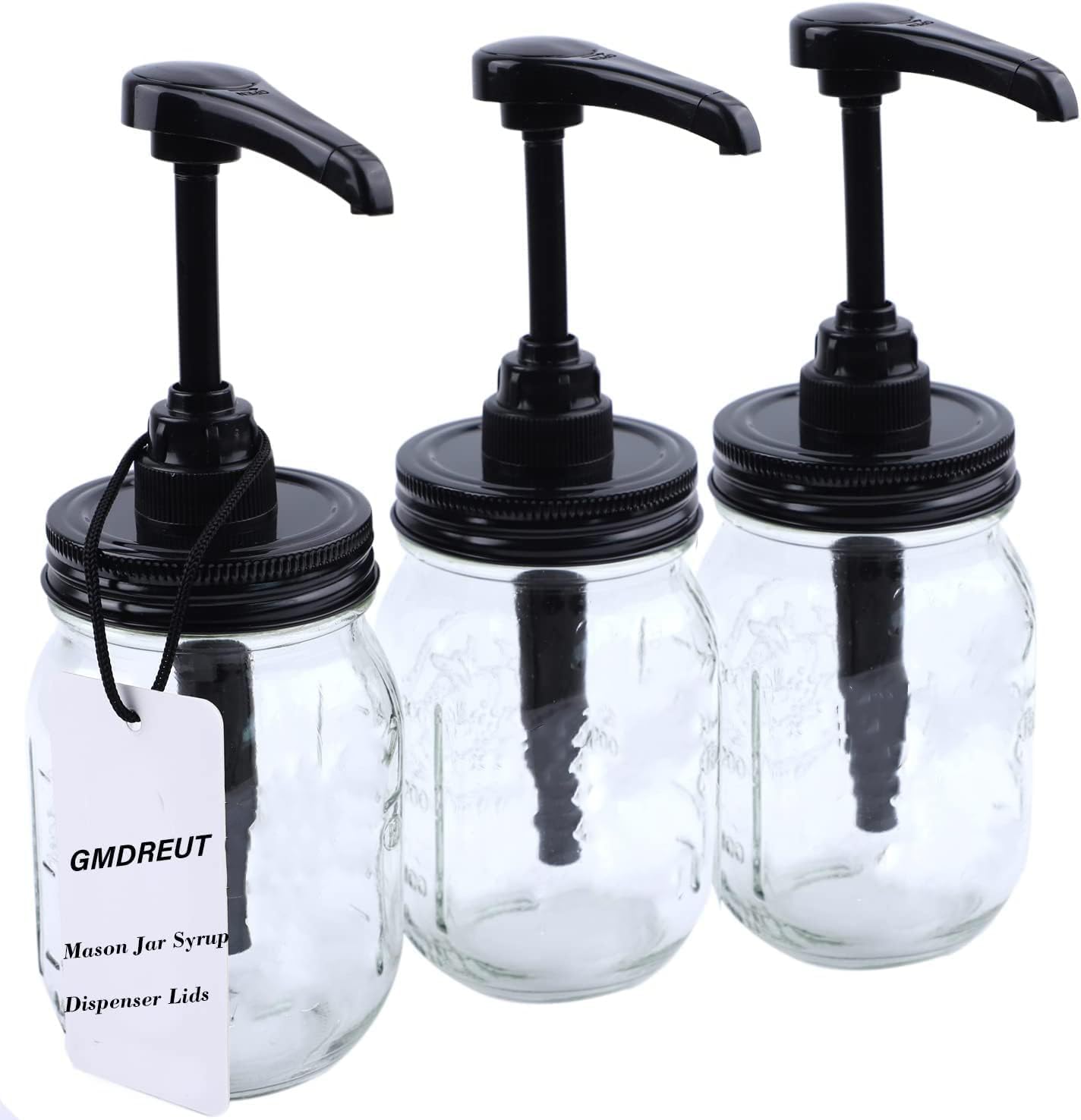 Mason Syrup Honey Pump Dispenser Lids For Regular Mouth Jar