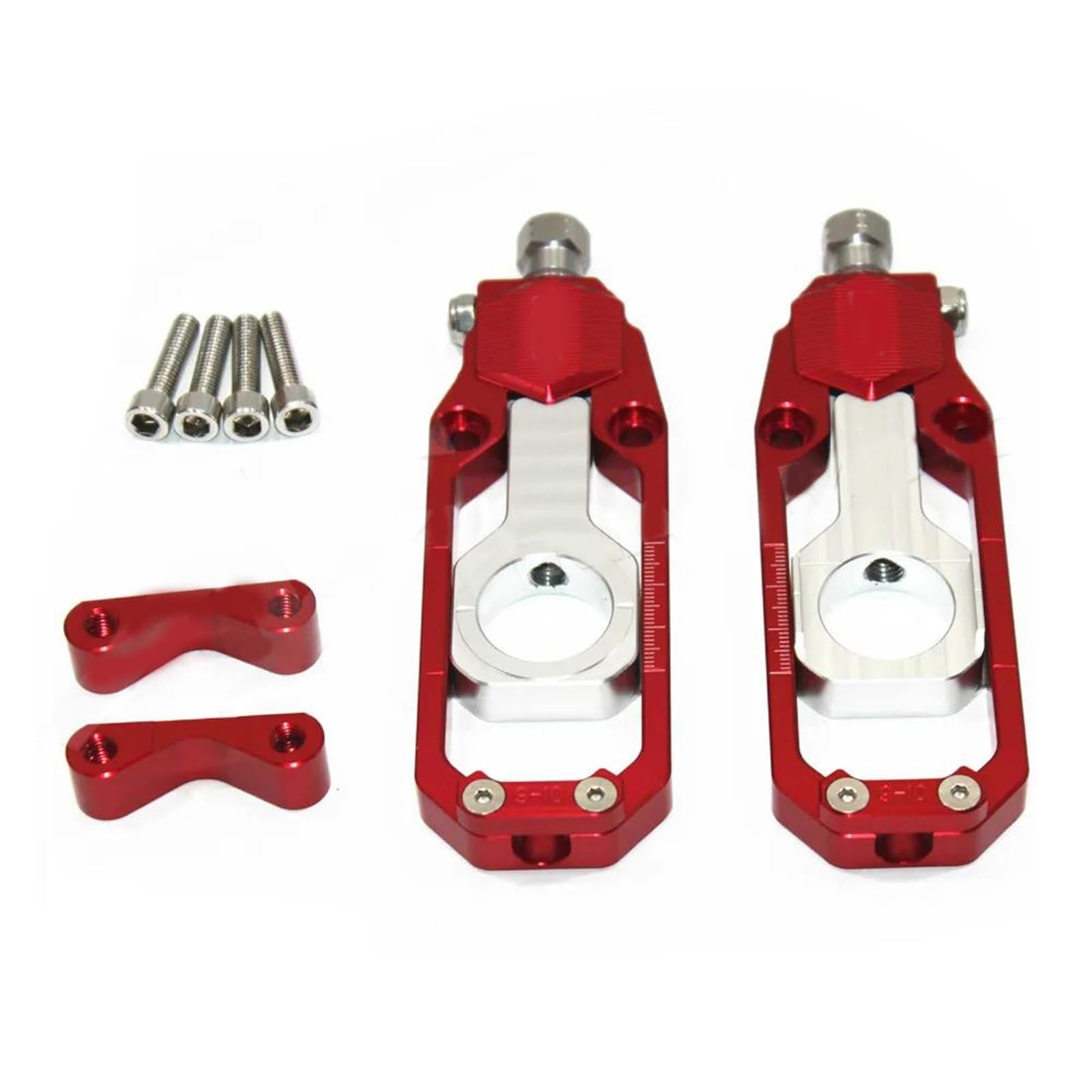 Tendeur de chaîne de moto bloc de réglage rouge pour bras oscillant CBR 1000 RR