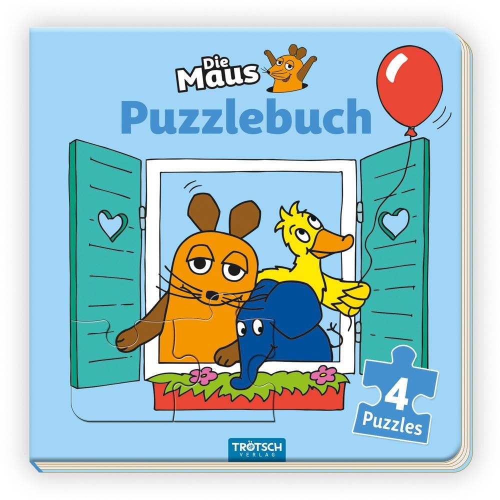 Trötsch Die Maus Puzzlebuch: Kinderbuch Beschäftigungsbuch Entdeckerbuch Puzzlebuch