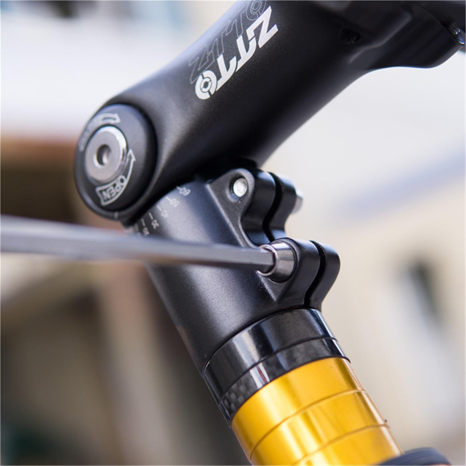 Elevador de Potencia de Bicicleta Ajustable de 0 a 180 Grados, 31,8 mm, ángulo Negativo de 90/110 mm, Potencia elevada Ajustable for Bicicleta de montaña.