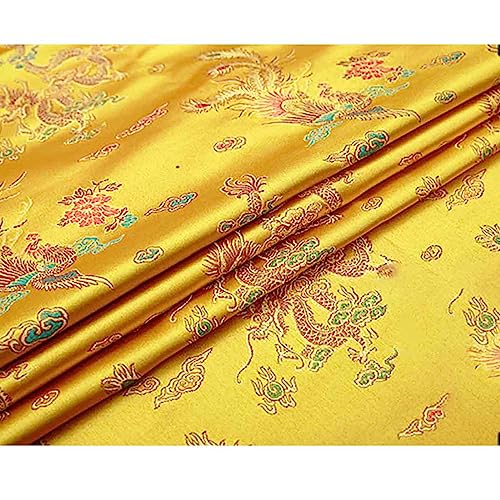 Tissu brocart anti-plis pour réussir votre robe Cheongsam dorée