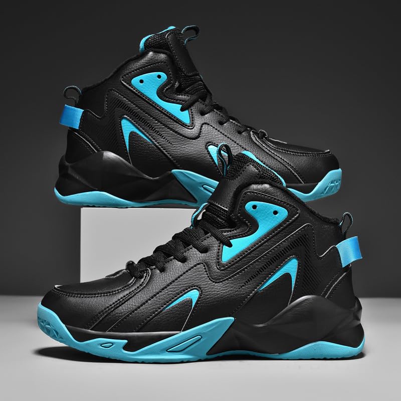Big Size Men's High-Top Basketball Shoes - Breathable Non-Slip Lace-Ups for Indoor/Outdoor Training, Running & Walking2