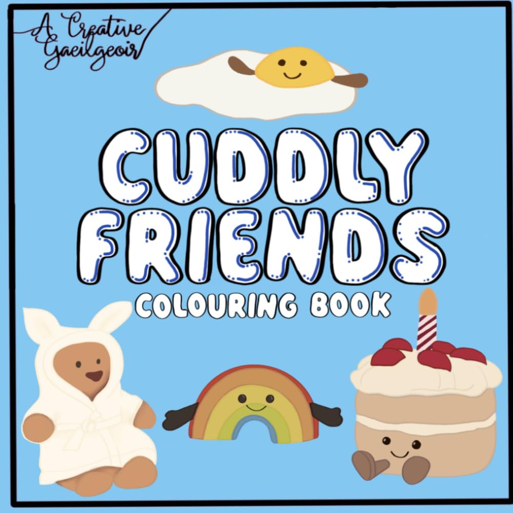 Cuddly friends: Colouring book