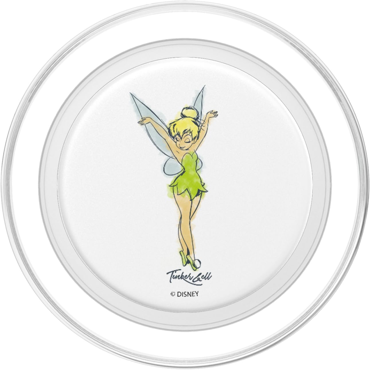 Disney Peter Pan Tinker Bell Watercolor Portrait PopSockets PopGrip for MagSafe