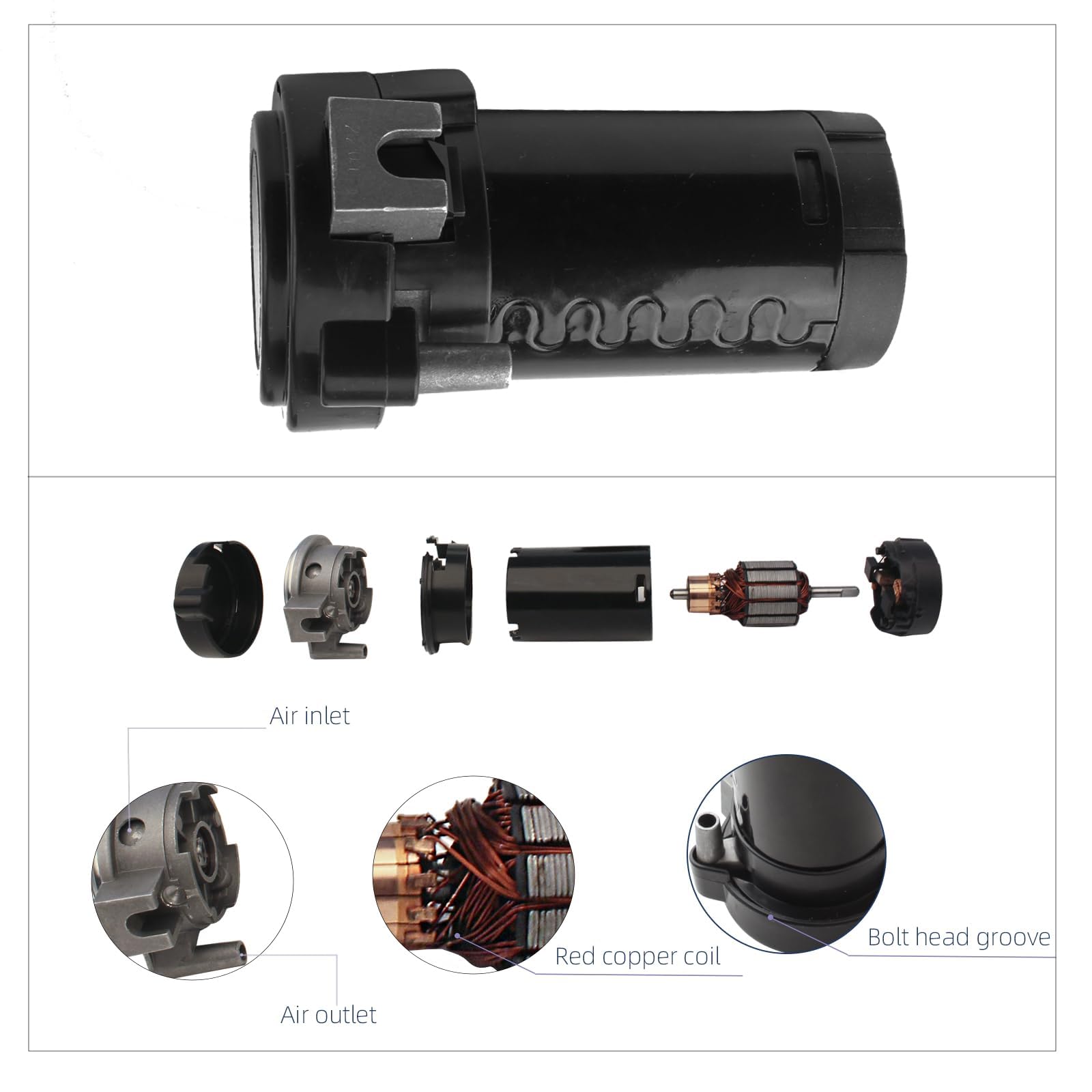FARBIN Klaxon Camion 12V à 4 Trompettes Klaxon de Train avec Compresseur | Puissant 150dB,klaxons de voiture, universel pour camion pickup jeep SUV train voiture bateau