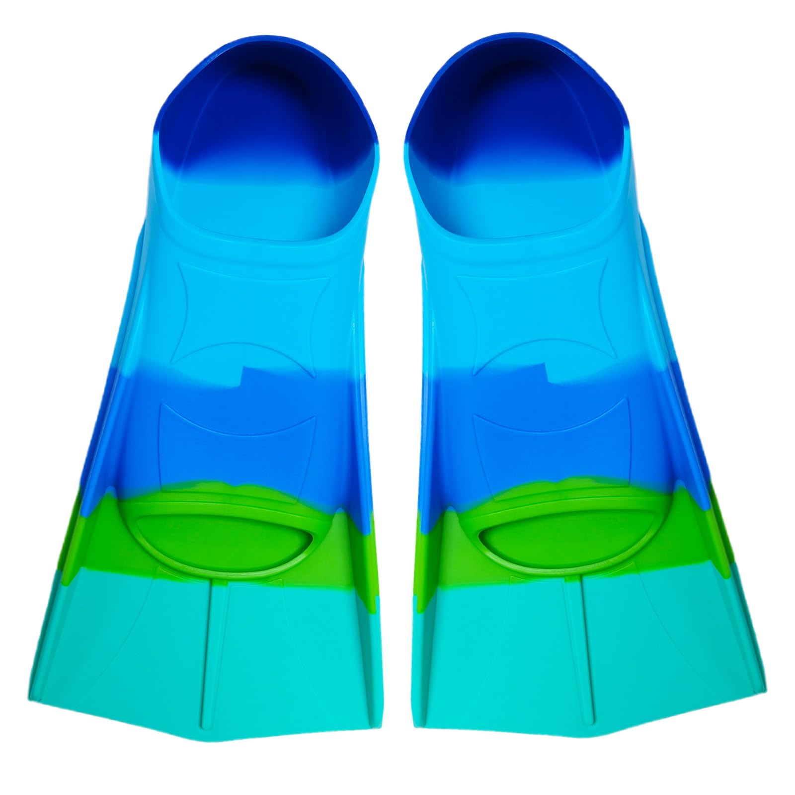 Aletas de natación de silicona, 100% silicona, aletas cortas de entrenamiento para natación, cómodas aletas de natación de silicona, aletas cortas de entrenamiento para niños y adultos