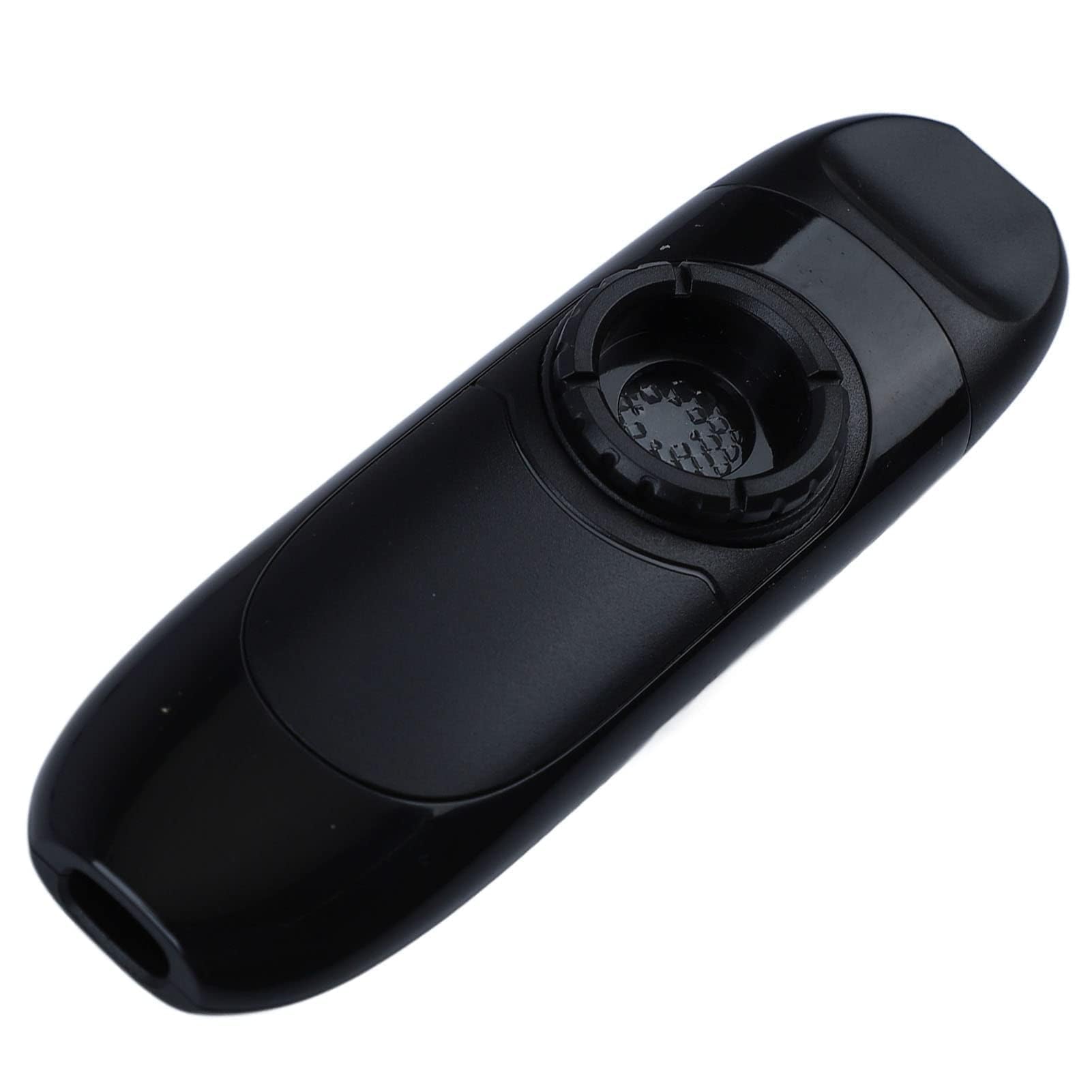 Kazoo Eléctrico, Juego de Kazoo Portátil Pequeño de Resina de Aleación de Aluminio Profesional de 11 Cm con Pastilla para Rendimiento (Negro)