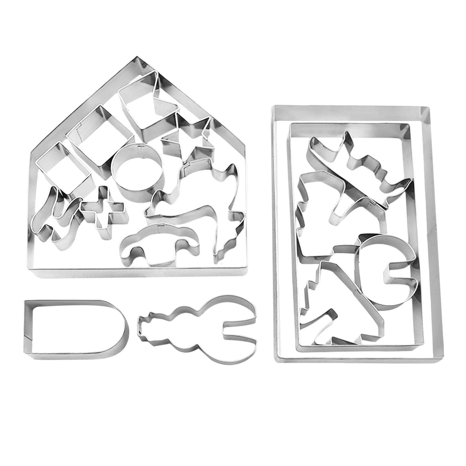 Emporte-pièce Noel 3d, 18 Pièces En Acier Inoxydable Biscuit Moule, 3d