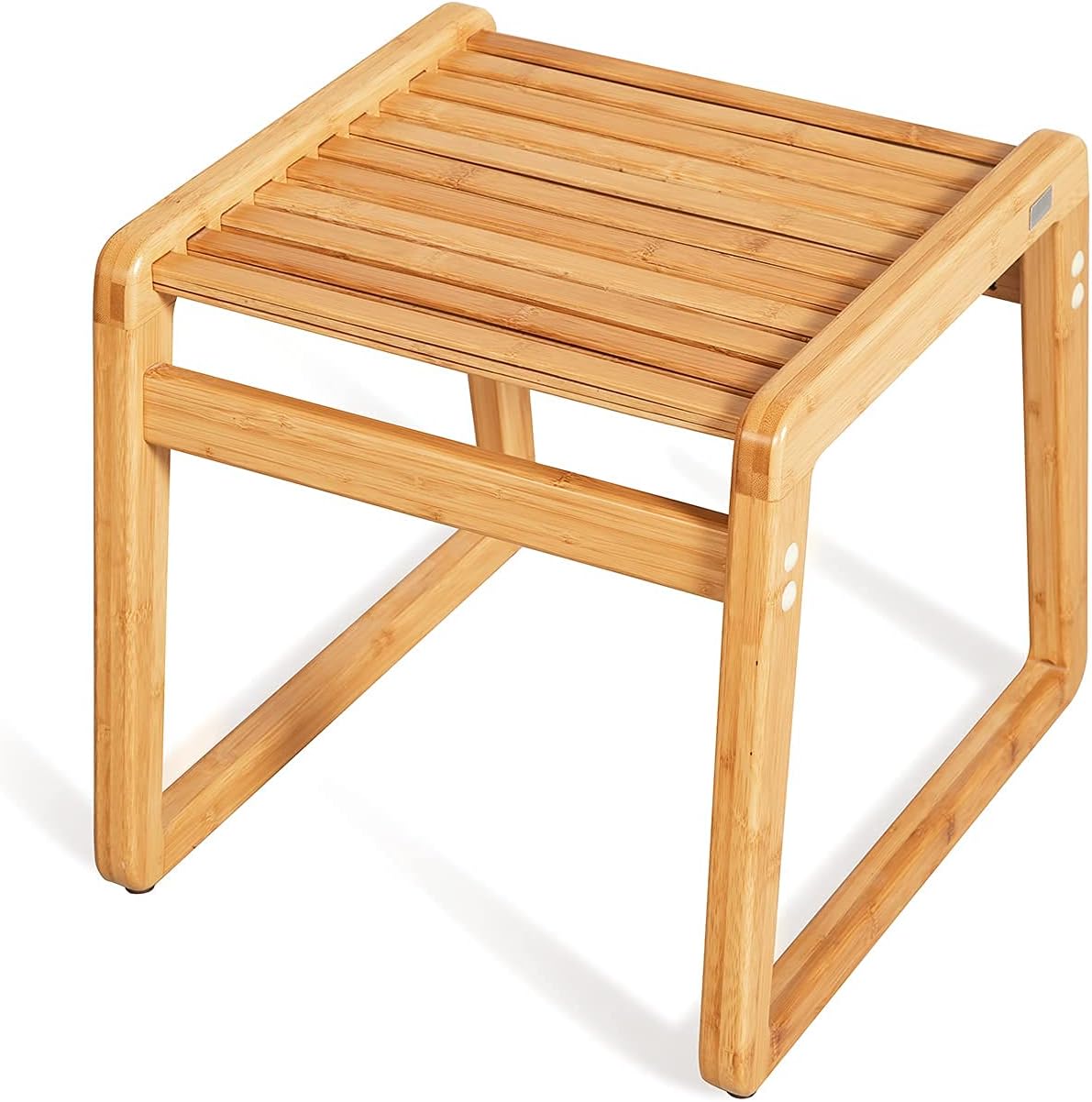 JIKUGO Bamboo Detachable Soft Square Chair - Dining Chair,Plain Bamboo Seat for Home and Kitchen(Wood Color) - Chairs