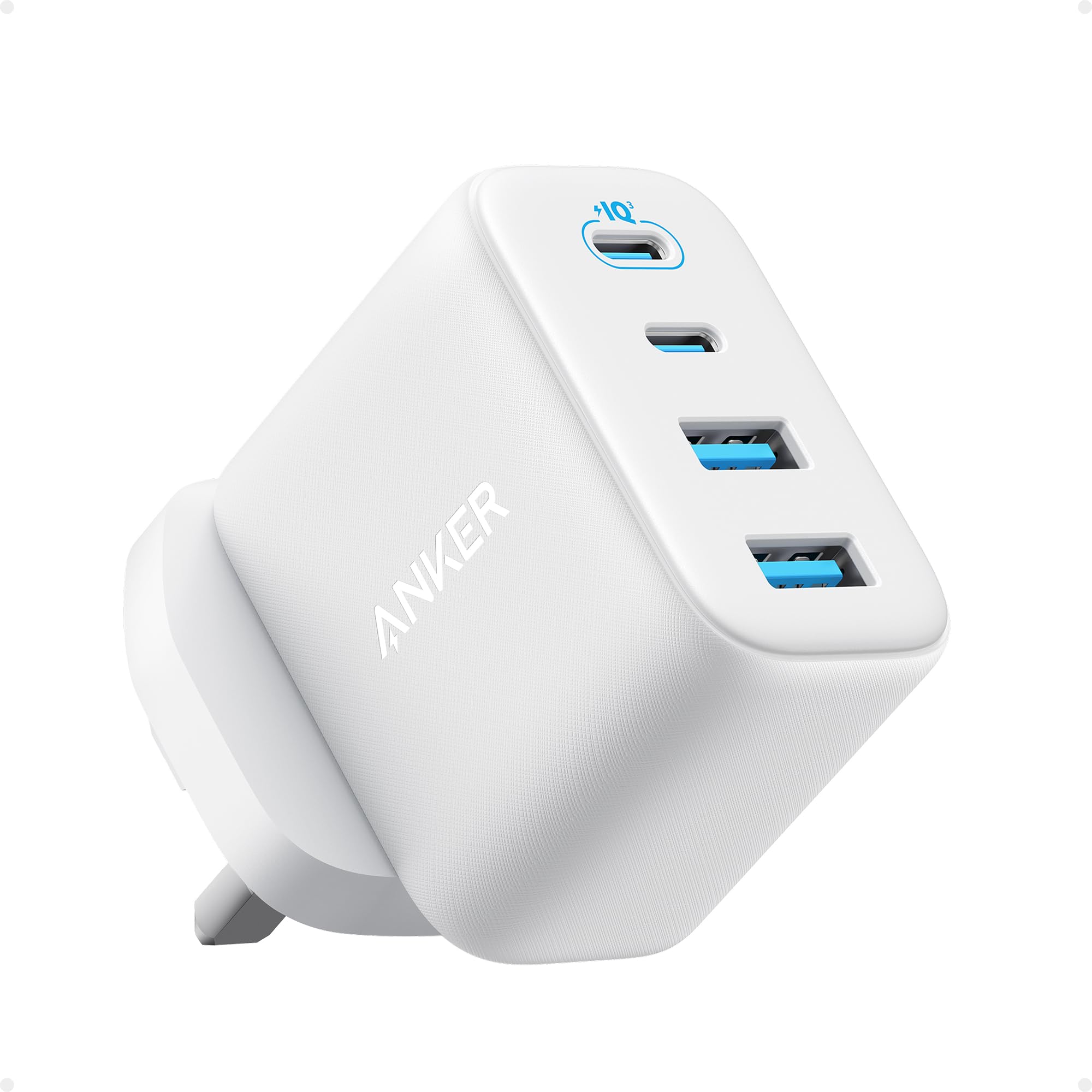 Anker Zolo USB-C-oplader, 4-poorts wandadapter met 50 W max. uitgang, 2