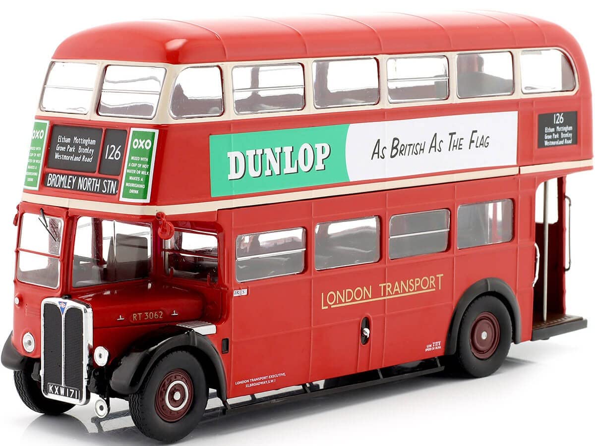 IXO AEC Regent III RT London Transport Double Decker Bus Dunlop