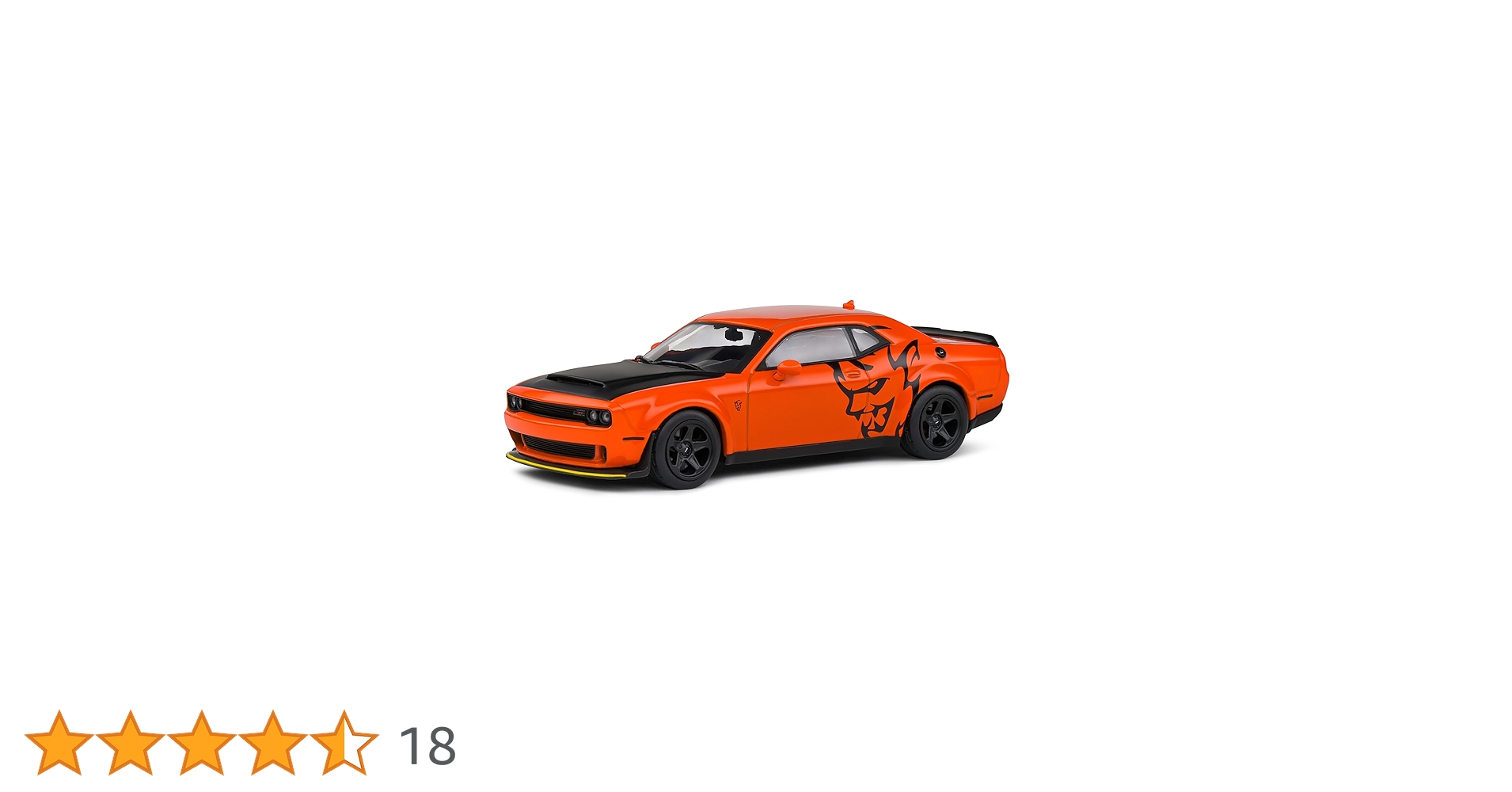 SOLIDO 1:43 Dodge Challenger SRT Demon Orange 2018 : Amazon