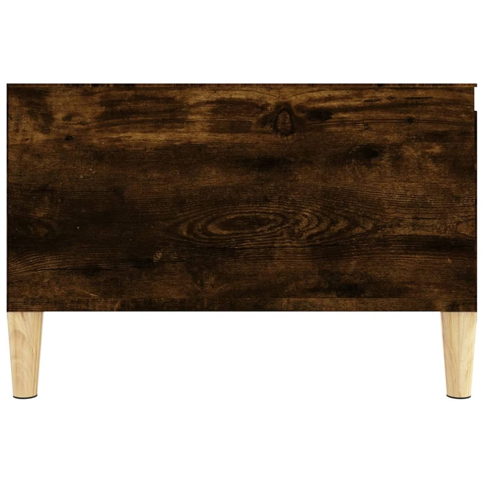 Homgoday Tavolino da caffè in rovere fumé, 55 x 55 x 36,5 cm, tavolino da tè per soggiorno, sala d'accoglienza degli ospiti, camera da letto e ufficio 777