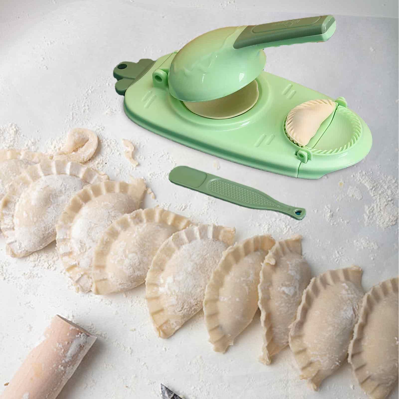 Macchina 2 in 1 per formatrice Dumpling Maker manuale, stampa forma di gnocchi, formatrice per pasta con rotolo, macchina per gnocchi, Empanada Pierogi Jiaozi Pasta Maker, Gnocchi stampo da cucina