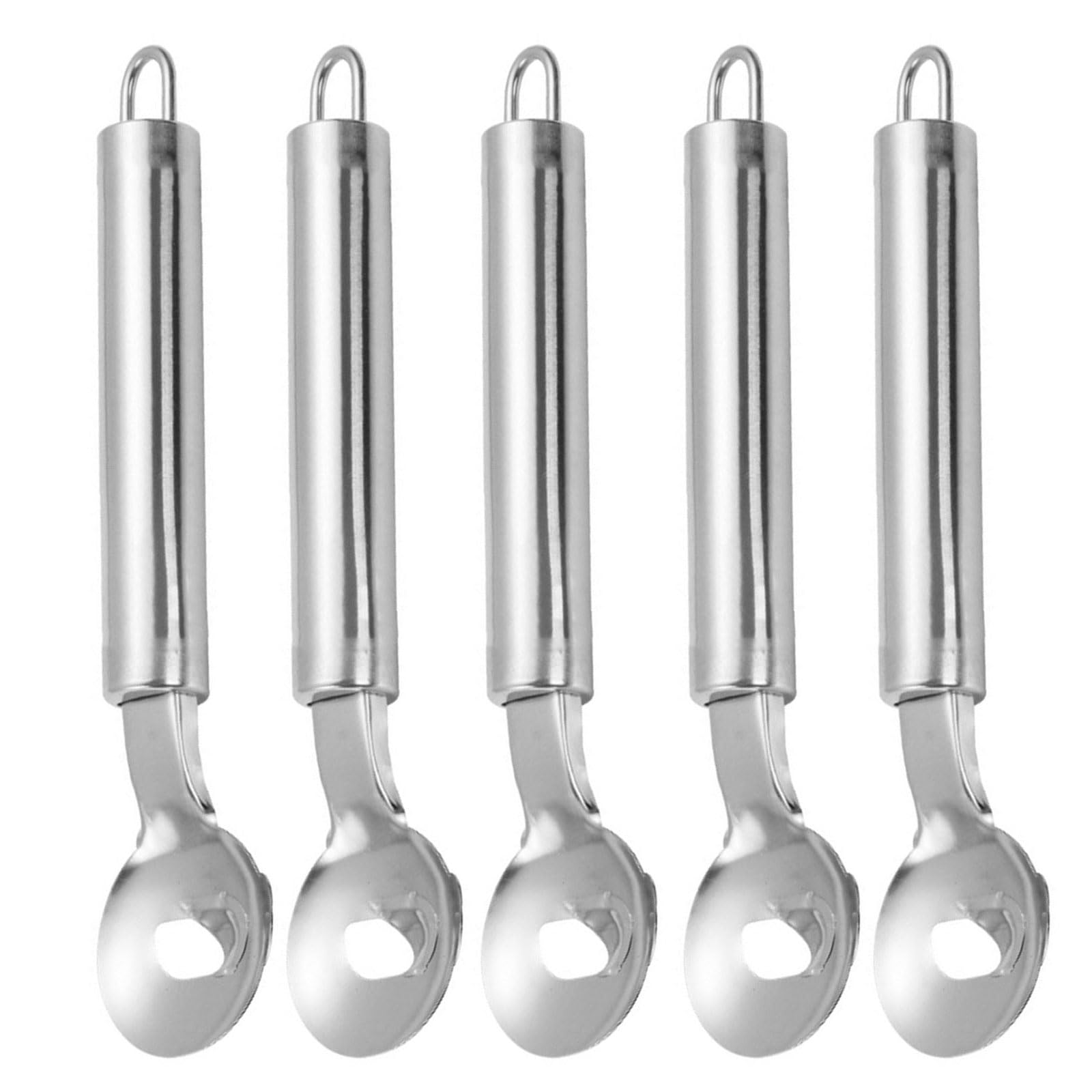 Tsophreniq 5PCS Kitchen Grade Noodles Cutter with Slip Resistant Handle Stainless Steel Slicer for Dough Slicing Ergonomic Kitchen Tool for Noodles
