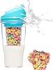 Cereal Cup, Portable Cereal Container, Yogurt and Cereal Cup, Leak Proof Reusable Bottle, Divided Design, Lightweight and Portable, Suitable for Fruit Meal, Milk Foam, Breakfast, Meal Prep