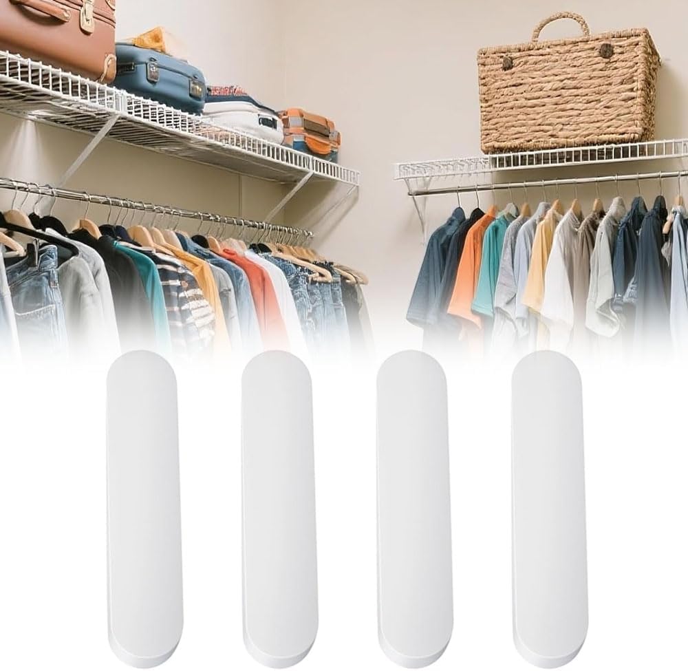 4 Pcs Plastic Rod Gasket Caps Closet Rod Wire Shelf End Caps Closet System Parts Shelf Covers Compatible with Rubbermaid Wire Shelving