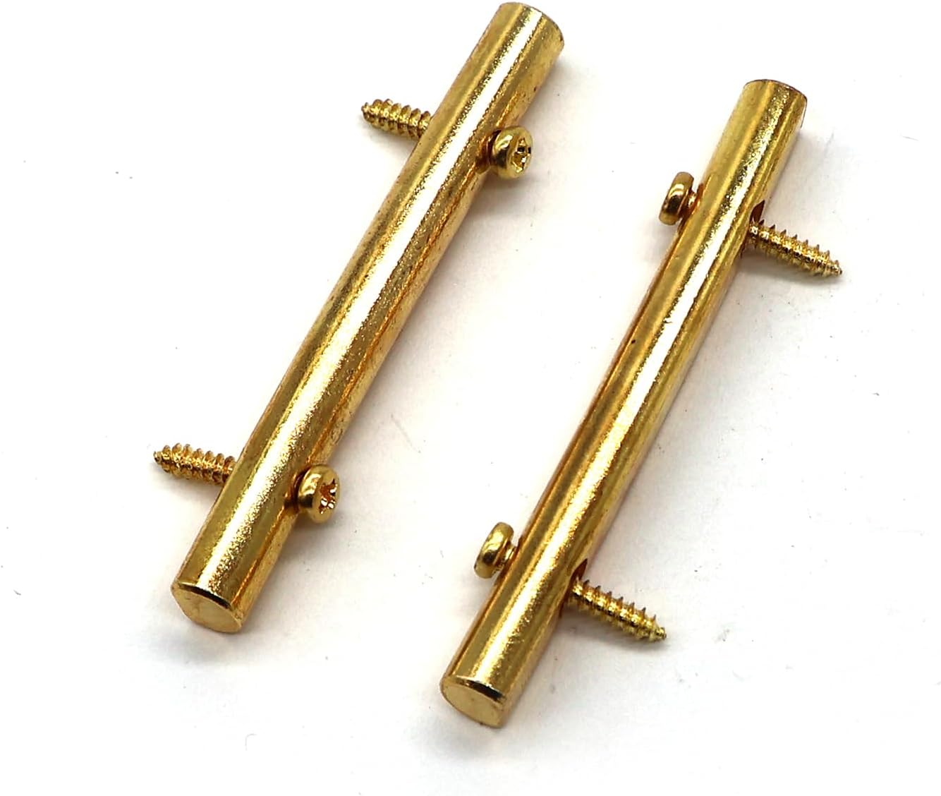 2PCS 45MM Metal Guitar String Retainer Bars String Tension Bars With Mounting Screws For Floyd Rose Tremolo System Electric Guitar (Gold, 45MM) image 5