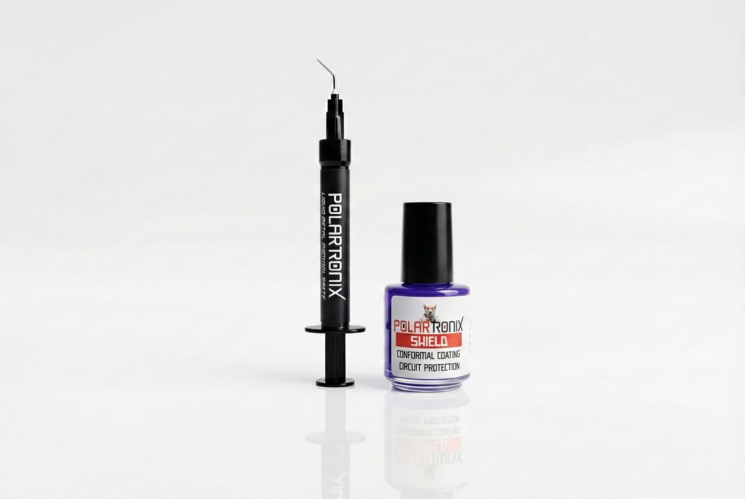 PolarTronix Liquid Metal Thermal Paste(5 Gram) - Multiple Applications + Liquid Metal Shield (5ml) Bundle - for PS5, PC, CPU, GPU, Laptop Eco Pack and 5 ML Shield