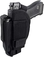 Vista 2 de Depring - Funda táctica para cinturón con bolso Mag universal por fuera de la funda de cintura.