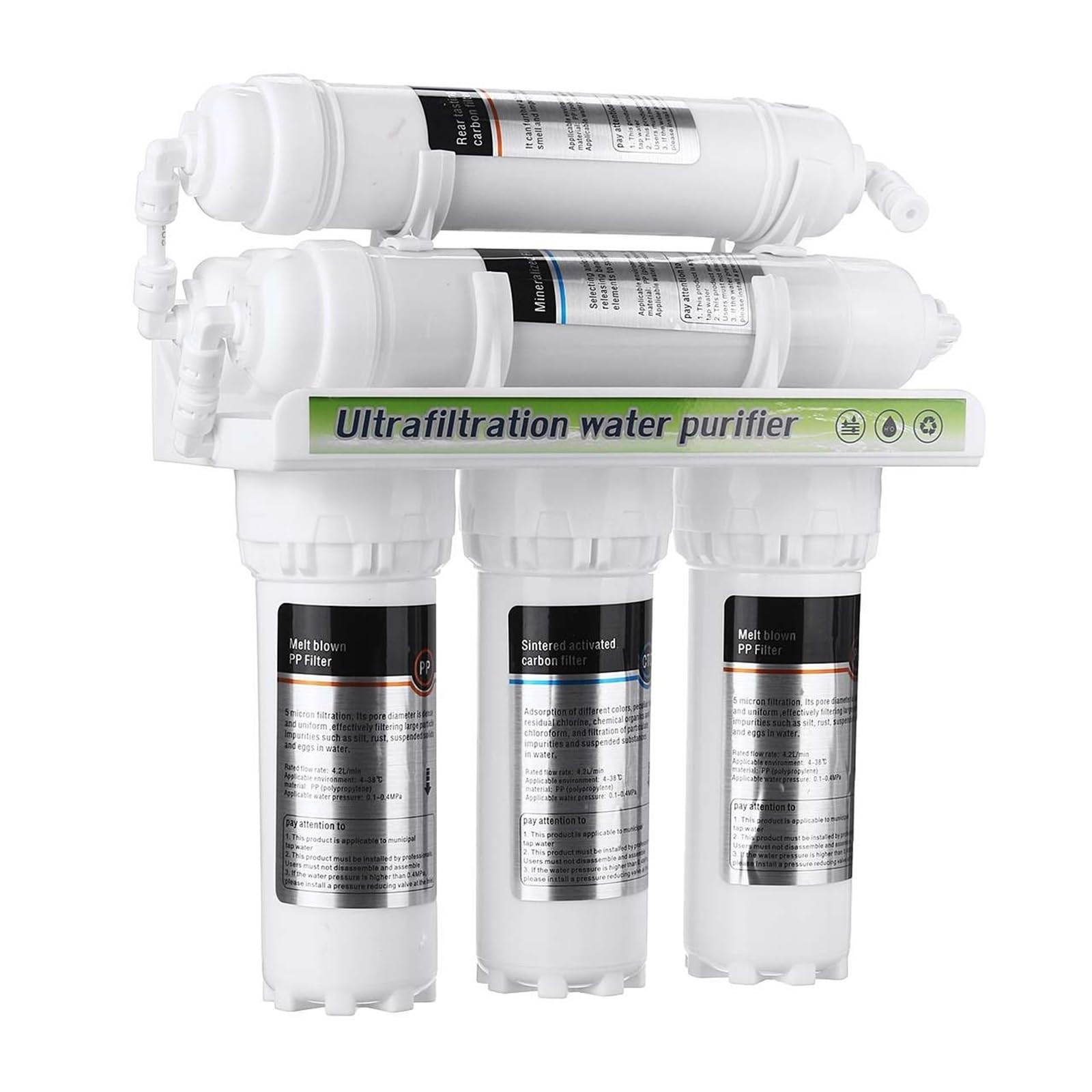 Ósmosis Inversa Doméstica, De filtración de Agua por ultrafiltración de 6 etapas, purificador de Grifo de Cocina for el hogar, filtración de Agua Potable, ultrafiltración doméstica
