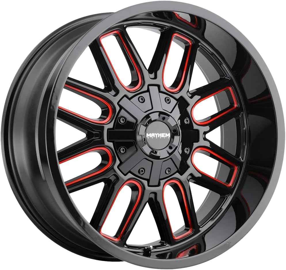 MAYHEM 8107-7937BTR Cogent 8107 Black W/Prism Red 17X9 6-135/6-139.7 -12mm 106mm