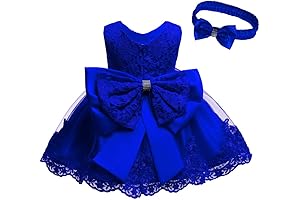 Vestido formal para bautizo y fiesta para bebés y niñas con gorro