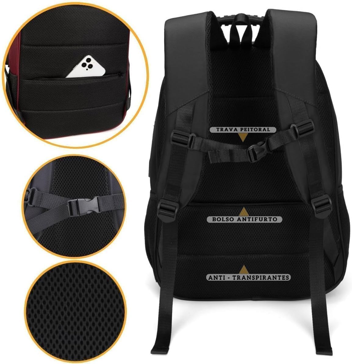 Mochila masculina Notebook Reforçada Anti Furto Semi Impermeável Escolar Faculdade Trabalho Viagem Resistente Executiva Cabo De Aço Saída Usb SAÍDA Fone DE OUVIDO em promoção! Veja a oferta e mais achadinhos de Mochilas & Pastas Masculinas 5 Hoje é o melhor dia para comprar Mochila masculina Notebook Reforçada Anti Furto Semi Impermeável Escolar Faculdade Trabalho Viagem Resistente Executiva Cabo De Aço Saída Usb SAÍDA Fone DE OUVIDO com aquele preço maroto! Promoção! Aproveite a oferta! 5