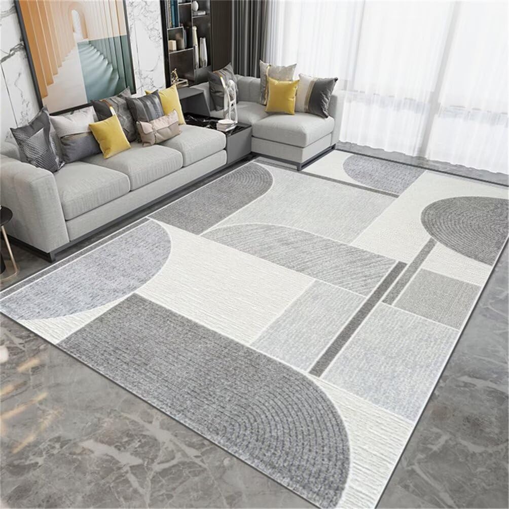 Tapis lavable doux à motif rayé pour simplifier l'entretien de la maison