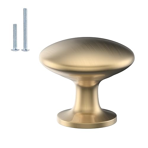 homdiy 5 Pack Champagne Bronze Cabinet Knobs Zinc Alloy Dresser