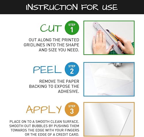 Miniatura 4 de Rollo de hojas adhesivas blancas para pared, de 18 x 78 pulgadas (6.5 pies), incluye 3 marcadores de borrado en seco, papel para tablón de anuncios,