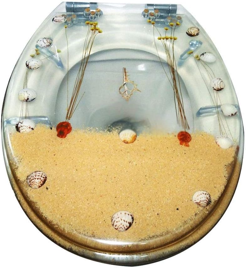 Quick-Release Hinges Round-front Toilet Seat in White