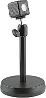 Vista 3 de K&M König & Meyer 19781.100.55 - Soporte estable para cámara web para escritorios con base redonda para montar equipos de hasta 2.204 libras, rosca