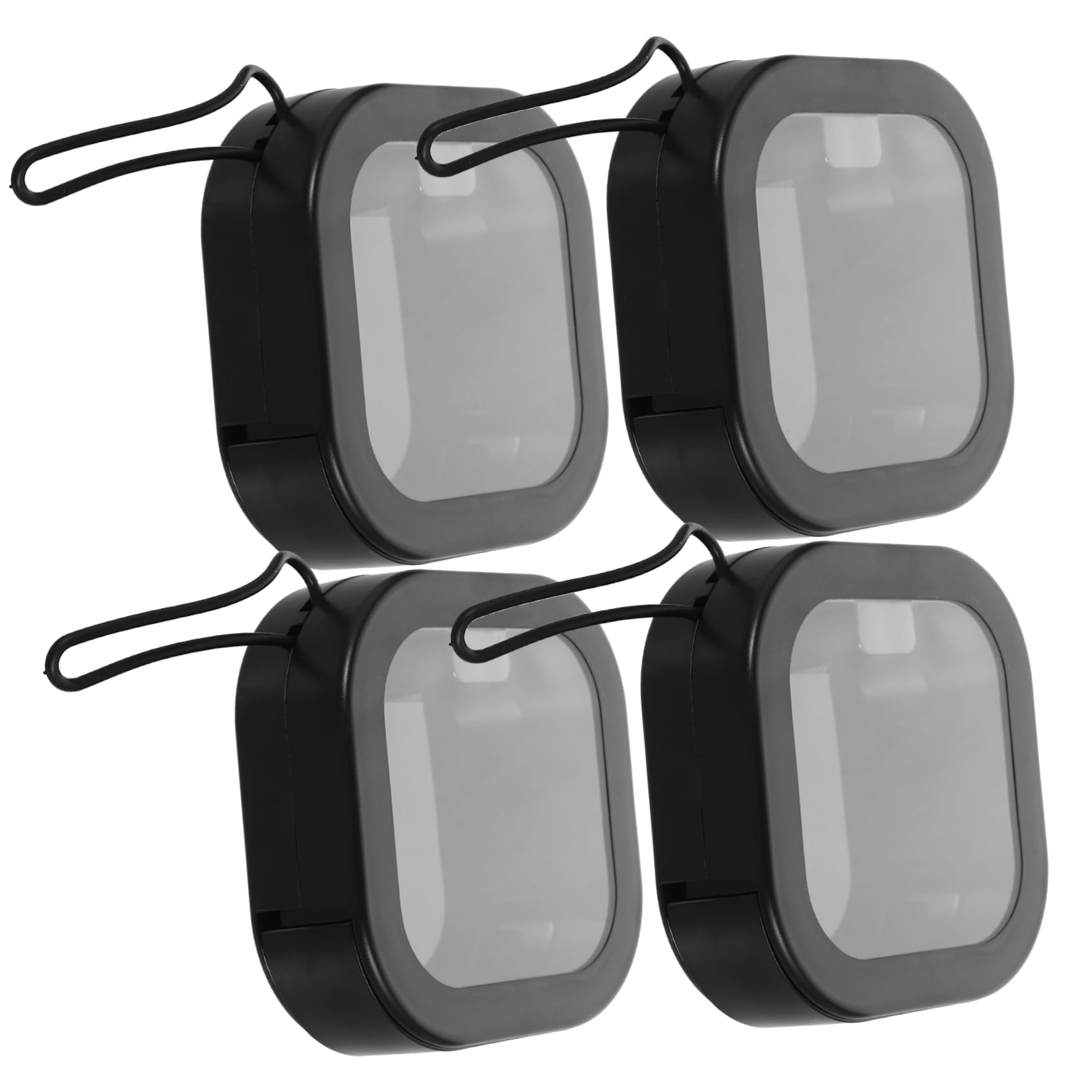 Zerodeko 2 Sätze Tragbare Schmuckschatulle Behälter Für Haargummis Haargummihalter Hair Clip Organizer Haarklammer Organizer Organisator Für Haarschmuck Zubehör-organizer Pp 4 Stück * 2