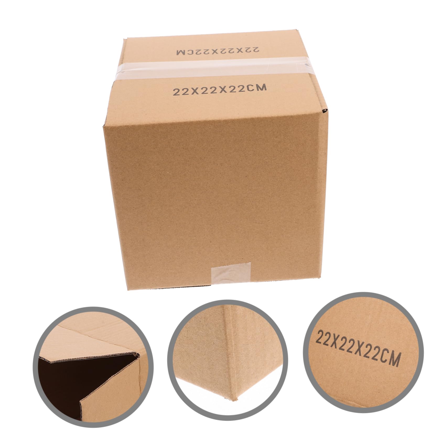 Robuste Umzugskartons 5 Stück Quadratisch Braun aus Papier