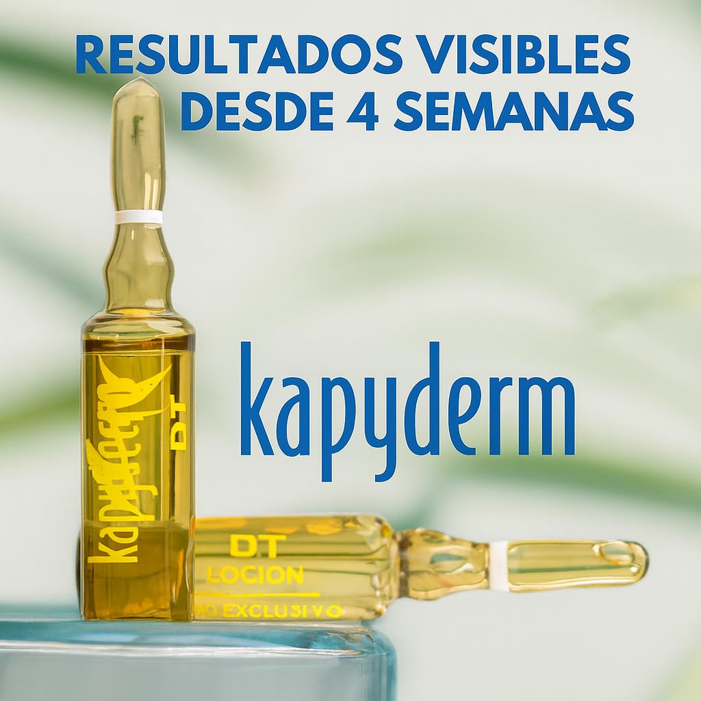 Ampollas DT Anticaída 20 uds para pieles normales que fortalecen el folículo y activan la microcirculación para mejorar la densidad en caída difusa o estacional aptas para hombre y mujer